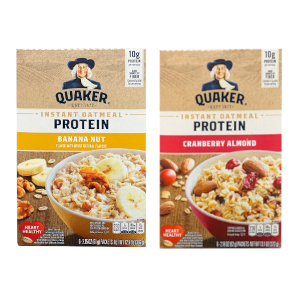 画像1: プロテイン入りのオートミールで元気な一日のスタート！ Quaker クエーカー インスタント オートミール プロテイン 選べる2個