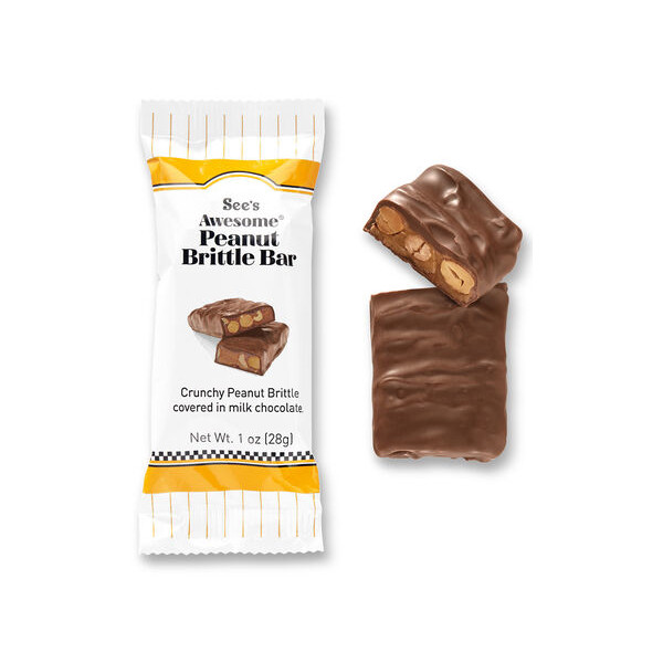 画像2: See's シーズ　オーサム　ピーナッツブリトゥル　スナックバー2箱