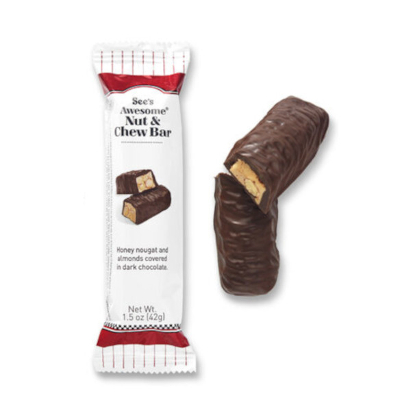 画像2: See's シーズ　オーサム　ナッツ＆チュウ　スナックバー 8本