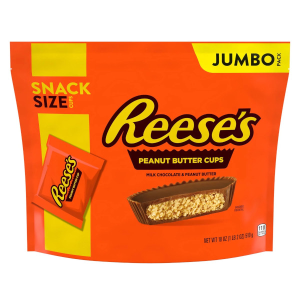 画像1: リーセス ピーナッツバターカップ  アメリカを代表するチョコレート！Reese's スナックサイズ ジャンボパック 510g