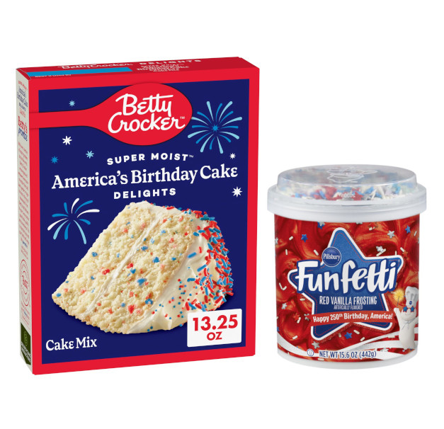 画像2: アメリカ250周年をカラフルに！Berry Crocker ケーキミックス ＋ Pillsbury フロスティング セット