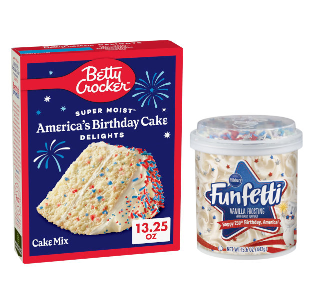 画像3: アメリカ250周年をカラフルに！Berry Crocker ケーキミックス ＋ Pillsbury フロスティング セット