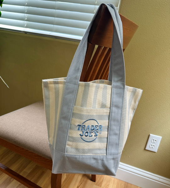 画像3: 2026 夏 Trader Joe's トレーダージョーズ ミニ キャンバス トート （ブルー）