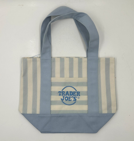 画像2: 2026 夏 Trader Joe's トレーダージョーズ ミニ キャンバス トート （ブルー）
