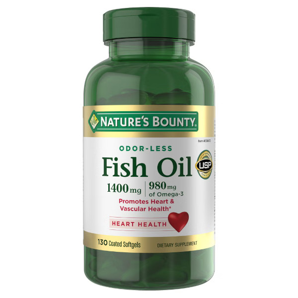 画像1: Nature's Bounty ネーチャーズバウンティ フィッシュオイル 1400mg  130ソフトジェル