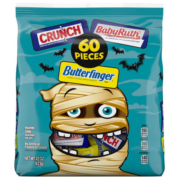 画像1: 人気チョコバーを集めた！ハロウィン アソ―ティッド  キャンディバッグ 60個入