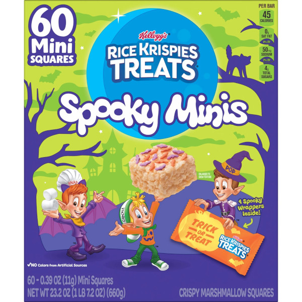 画像1: ハロウィンラッピング！Kellogg's ハロウィン ミニ ライスクリスピー トリート  60個