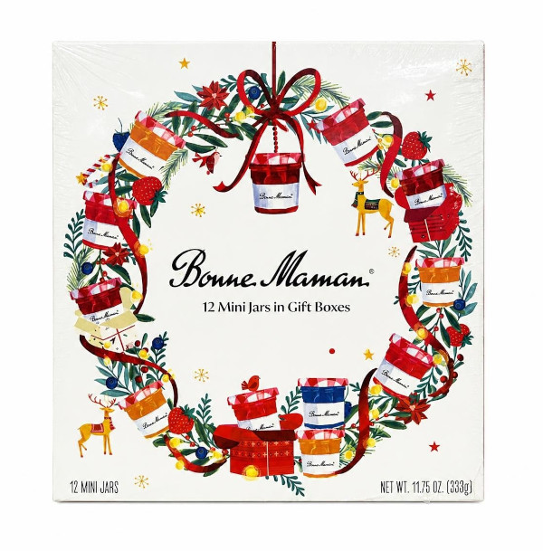画像1: Bonne Maman ボヌ・ママン 2026年 クリスマス限定 12ミニ ジャム ギフトセット