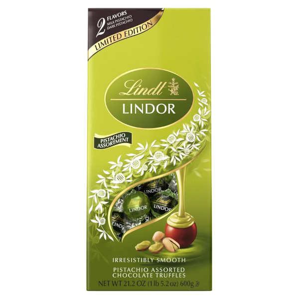 画像1: なめらかにとろける、至福のピスタチオ。！Lindt リンツ リンドール ピスタチオ アソート チョコレート トリュフ 600g